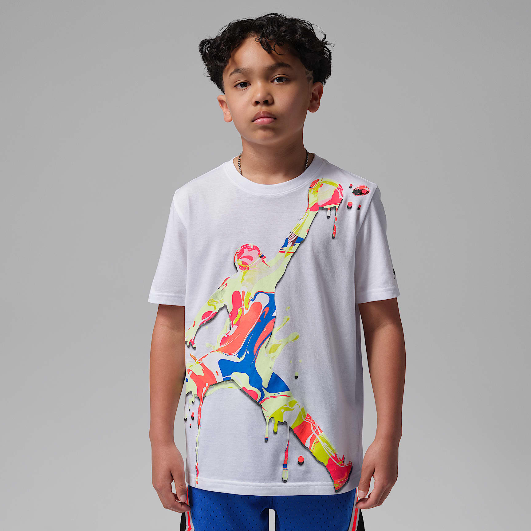 Jordan Super Splash Big Kids' Paint Spill Jumpman T-Shirt. Nike.com